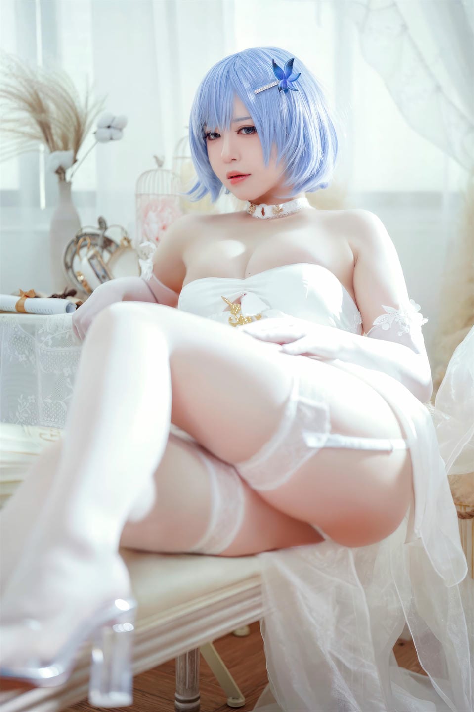 半半子 - 碧蓝航线 恰巴耶夫 白骑兵的旋律 礼服 [64P2V-306M] 1 (35).jpg